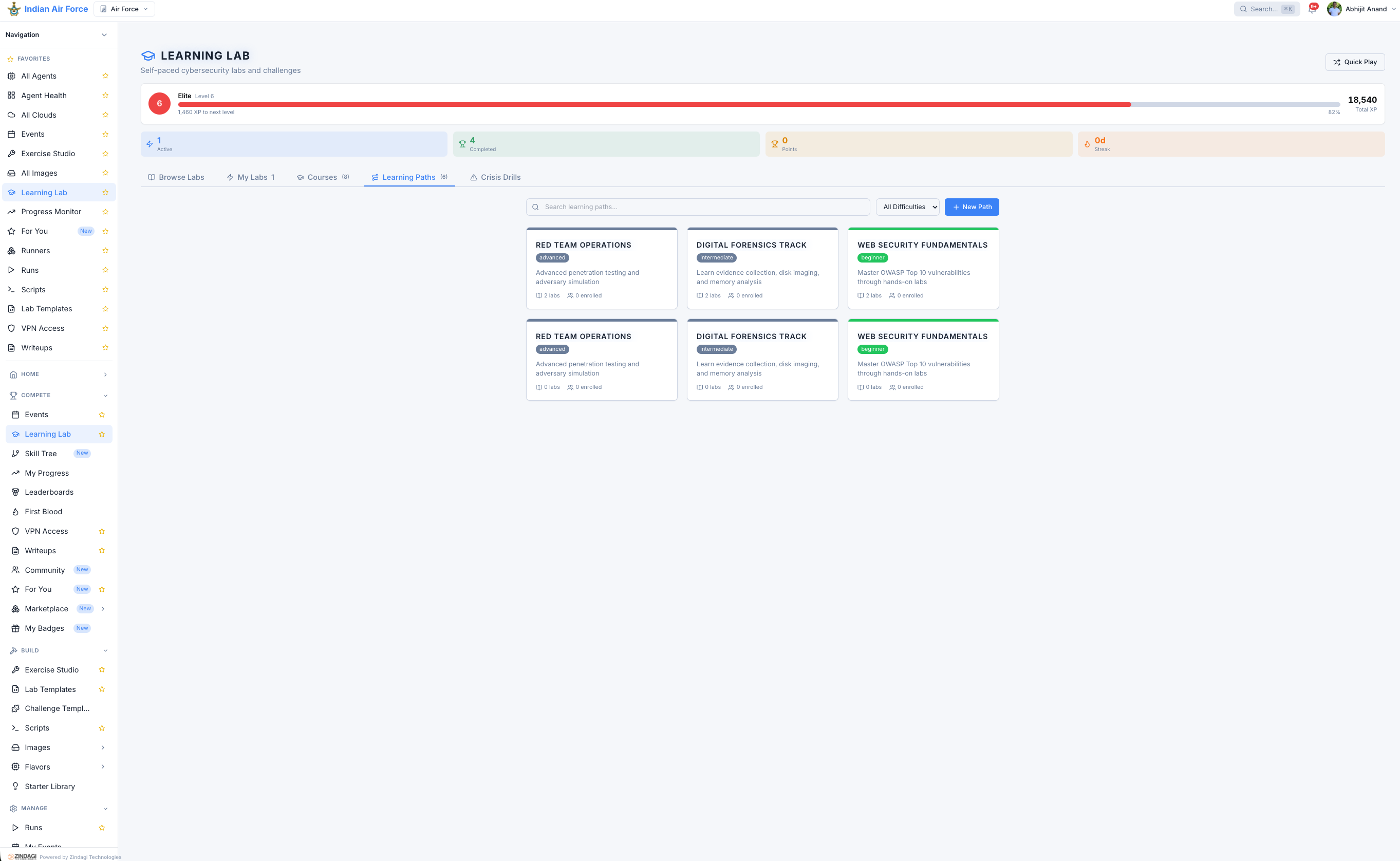 Learning Paths & Curriculum — Critical Range screenshot
